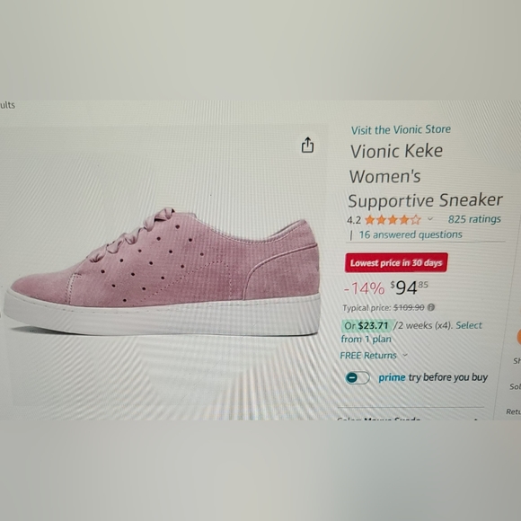 VIONIC Keke Woman's Supportive Sneaker - Picture 7 of 8